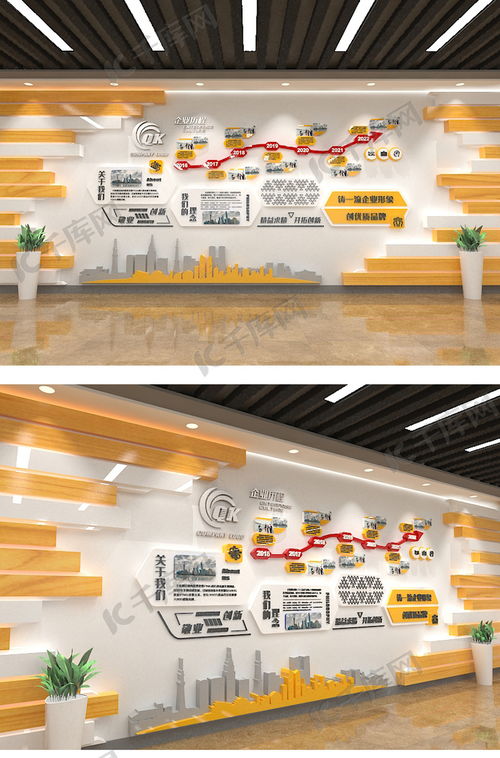 大气科技公司企业文化墙创意模板集锦